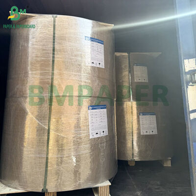 65gsm 70gsm Kekuatan Basah Perak Metalized Paper Untuk Label Bir Pencetakan 500mm Lebar