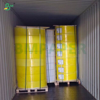 Putih Biru Kuning 78-85g Karbonless Copy Paper 214mm 305mm 650mm In Roll