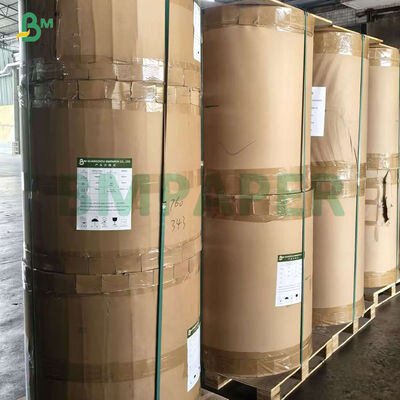 Gulungan Kertas Tahan Minyak Cokelat 30gsm 35gsm Untuk Kemasan Makanan Cepat Saji