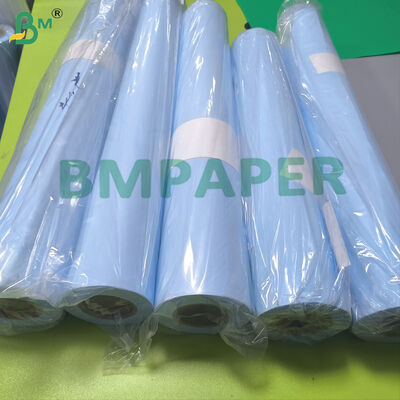 Warna Biru Cerah Roll Kertas Dua Sisi 80gsm untuk Arsitektur