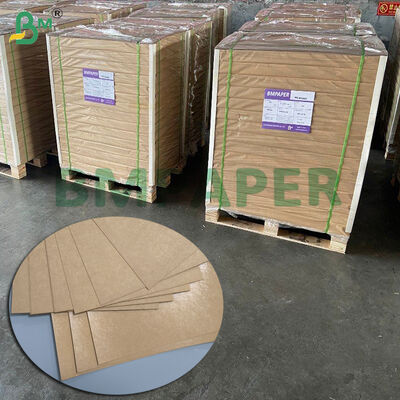 Tidak dicelupkan PE dilapisi cangkir mangkuk stok 250gsm Air Proof Makanan Kraft Paper