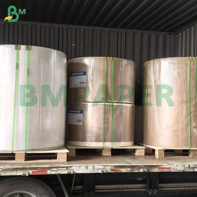 40gm Dua Sisi Silikon Lapisan Brown Baking Paper Jumbo Rolls