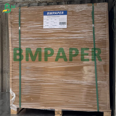 Lembaran Kertas Kraft Coklat yang Dapat Diperluas 90gsm 89cm, Kertas Kantong Produk Kimia Hi Stretch