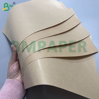 30gsm 32gsm Brown Color MG Ribbed Kraft Paper Untuk Kemasan Makanan 700mm 800mm