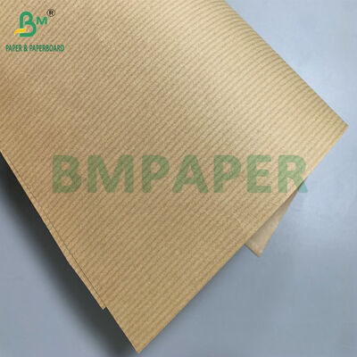 60g 70g Wet String Striped Kraft Paper Cocok untuk pembungkus hadiah buatan tangan