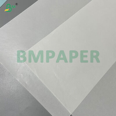35gsm Resistensi suhu tinggi Putih Kaca Kertas untuk makanan Pengemasan / lapisan