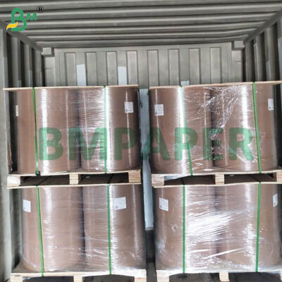 Kertas kemasan kaca mesin tidak dicelupkan Brown 1000mm Lebar Roll 35gsm