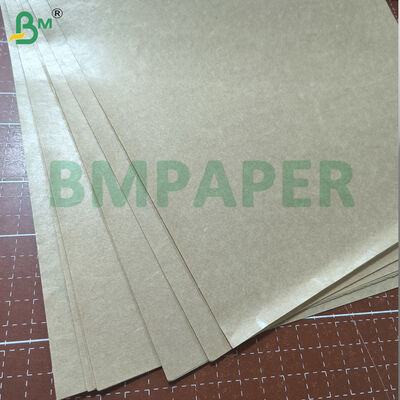 Kertas kemasan kaca mesin tidak dicelupkan Brown 1000mm Lebar Roll 35gsm