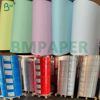 8.5in 9.5in CB CFB CF Karbonless Paper, 55gsm 60gsm NCR Rolls Untuk Komputer Berkelanjutan