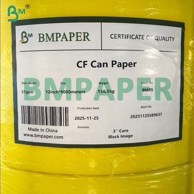 NCR Paper Carbonless Copy Paper Roll dengan Serat Perawan 100%, Berat Dasar 48gsm - 80gsm, dan Lapisan CB CFB CF