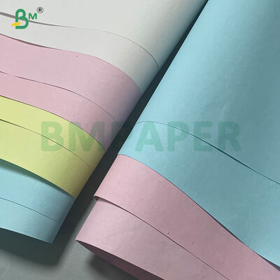 Putih Biru Kuning 78-85g Karbonless Copy Paper 214mm 305mm 650mm In Roll