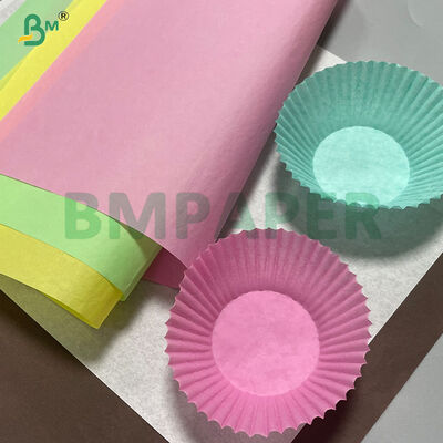 Kertas Muffin Liner Kopi Putih Kuning Hijau Untuk Baking