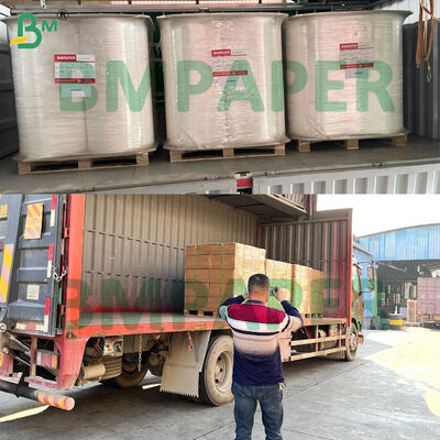 Berat Ringan Putih atau Custom Printing Wrapping Paper Sliced Rolls Untuk Individu Straw Wrap