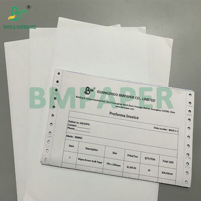 8 x 11' Putih Biru Pink 75gsm Karbonless Copy Paper Multipart NCR Paper untuk Formulir & Invoice