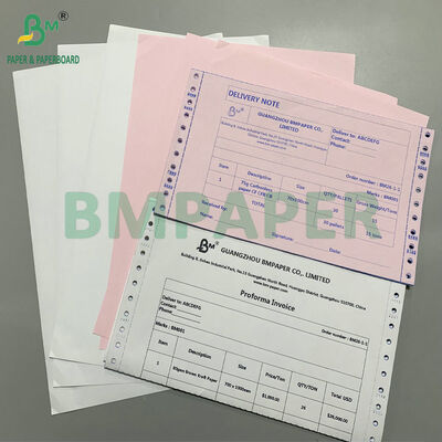 8 x 11' Putih Biru Pink 75gsm Karbonless Copy Paper Multipart NCR Paper untuk Formulir & Invoice