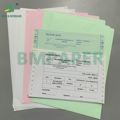 8 x 11' Putih Biru Pink 75gsm Karbonless Copy Paper Multipart NCR Paper untuk Formulir & Invoice