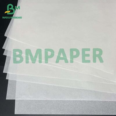 Kertas kelas makanan tahan lemak putih Jumbo Roll 40GSM 45GSM untuk Flexo Printing