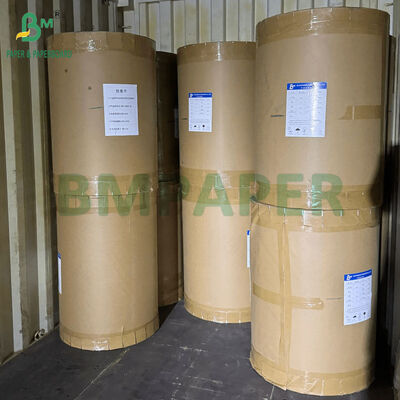 Kertas kelas makanan tahan lemak putih Jumbo Roll 40GSM 45GSM untuk Flexo Printing