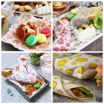 Kertas kelas makanan tahan lemak putih Jumbo Roll 40GSM 45GSM untuk Flexo Printing