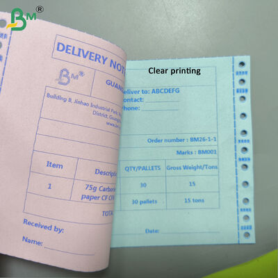 80gsm Digital Carbonless Paper Roll CB CFB CF Dilapisi Multi Color
