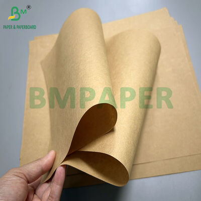 80gm 90gm Uncoat Brown Kraft Paper Untuk Kantong Pengemasan Makanan 1000mm 1100mm