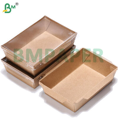 300gsm Nampan Kardus Kertas Coklat Untuk Peralatan Makan Sekali Pakai