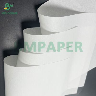 Gulungan Kertas Putih Tanpa Lapisan 40GSM Lebar 840MM untuk Kemasan Sepatu dan Tekstil