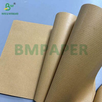 Kertas Kraft Berusuk Coklat 1 Sisi Berlapis 60gsm 70gsm untuk Kemasan Normal 900mm 1000mm