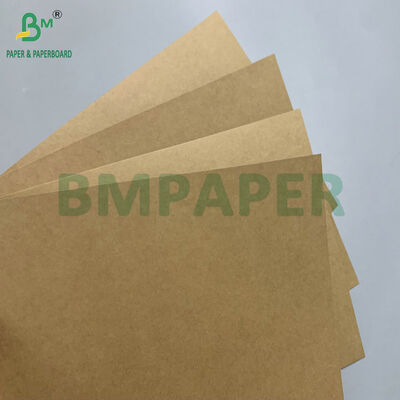 Kertas Wadah Makanan Kraft Cokelat Ramah Lingkungan & Tahan Minyak 200gsm 250gsm untuk Kotak Makan Siang Kotak Bawa Pulang