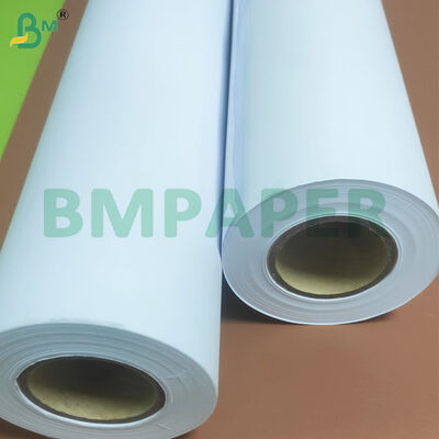 Gulungan Kertas Plotter CAD Rekayasa 80gsm Inti 1,7m*100m 2 inci