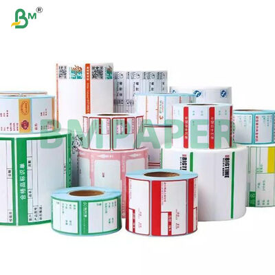 Putih Top Semi - Gloss Satu Sisi Silikon Lapisan Label Glassine Paper Roll