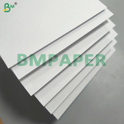 Kartu putih yang tidak dilapisi Berwarna Putih Cerah 65lb Cover Paper halus