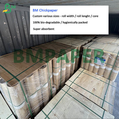 63cm 68cm Gulungan Kertas Ayam Unggas Kertas Daur Ulang Penyerap Super Panjang 200m 250m