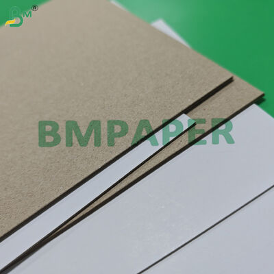 1mm 2mm Lapisan Papan Cengkeh Putih Berlapis Dengan Belakang Abu-abu Ketahanan Tinggi 79 x 109cm