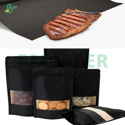 Good Folding Black Food Grade Kraft Paper 80g untuk Makanan Kemasan Luar
