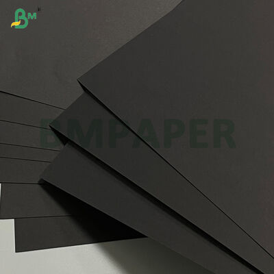 Virgin Wood Pulp Matte High Stiffness Black Card 250g untuk High-end Packaging