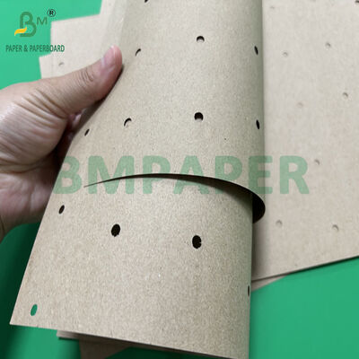 Kertas Coklat Berlubang Lebar 1,65m 1,8m 60gsm 70gsm Untuk Garmen Setiap Gulungan 25kg