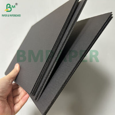 1.5mm 1.7mm Warna Hitam Kertas Karton Bergelombang F Flute Untuk Kemasan 1000 x 1420mm