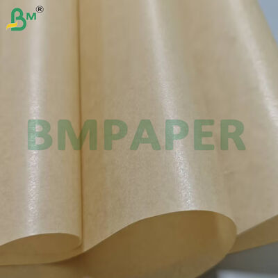 40gm Dua Sisi Silikon Lapisan Brown Baking Paper Jumbo Rolls