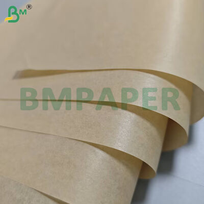 40gm Dua Sisi Silikon Lapisan Brown Baking Paper Jumbo Rolls
