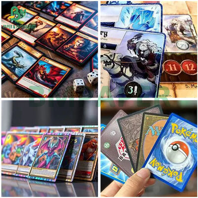 Cahaya tahan C2S Putih Cardstock Black Core 300grs 310grs untuk Trading Game Card