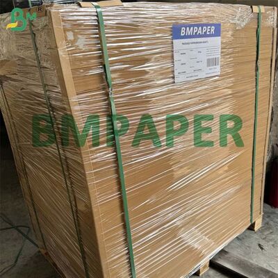 Lembaran Kertas Kraft Coklat yang Dapat Diperluas 90gsm 89cm, Kertas Kantong Produk Kimia Hi Stretch