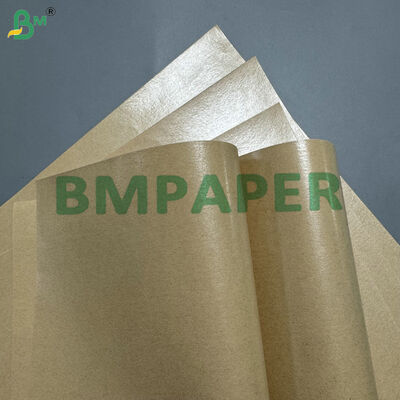 Gulungan Kertas Kraft Dilapisi PE Food Grade 35-50gsm untuk Kemasan Alat Makan Sekali Pakai & Sachet