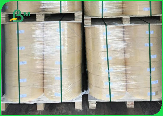 Sedotan Minum Kertas Kuning Biodegradable Untuk Pesta Garis Berwarna-warni