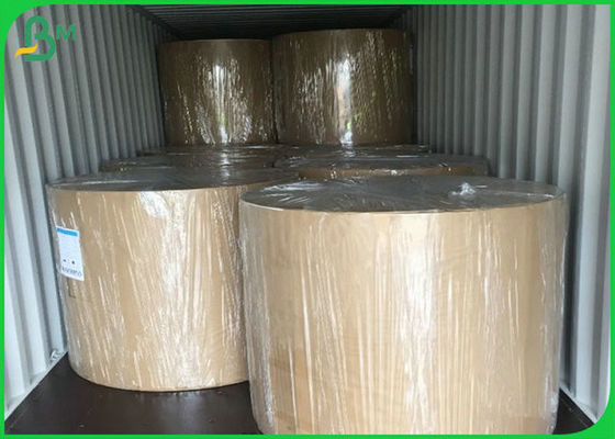 FSC Certified Daur Ulang 50GSM KE 160GSM Brown Kraft Liner Paper Untuk Kemasan