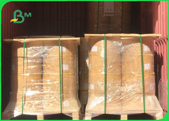 100% Food Grade Pink Straw Paper Rolls 60GSM Dengan FSC Tidak Berbahaya Dan Tidak Berbahaya