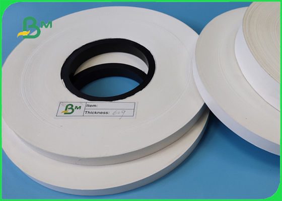 28g &amp; 60g &amp; 120g Biru Kertas Jerami Gulungan Fleksibel FSC &amp; FDA Strip Printing