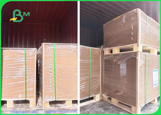 125gsm - 400gsm FSC Bersertifikat Virgin Brown Kraft Liner Paper Untuk Kantong Kertas