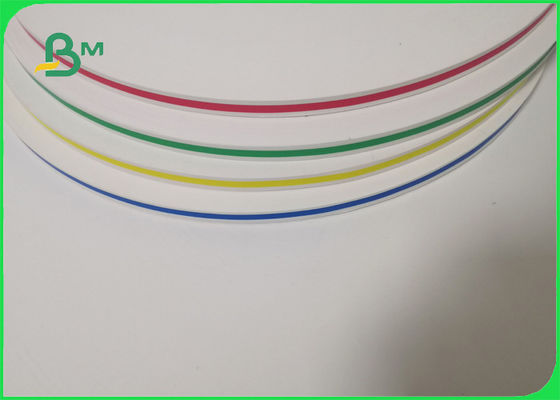 FDA FSC Gelombang Polka Dot 60gsm Surface Straw Paper Roll Untuk Celebration 15mm