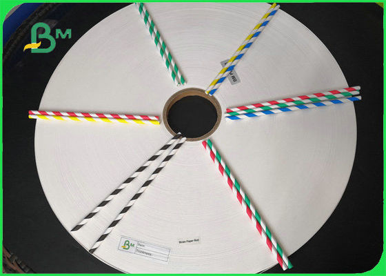 Custom Printed Colors Drinking Straw Paper Untuk Straw Kopi